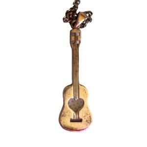 Sterling Silver Ukulele Necklace